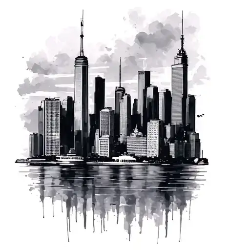 Toronto Skyline tattoo design idea