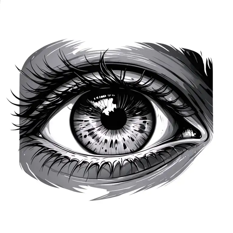 sharigan eye tattoo design idea