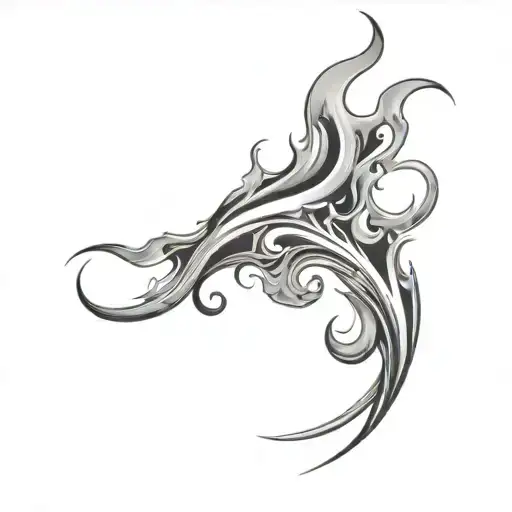 Filler Flames tattoo design idea