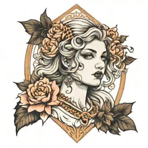 mount olympus only women  tattoo design idea