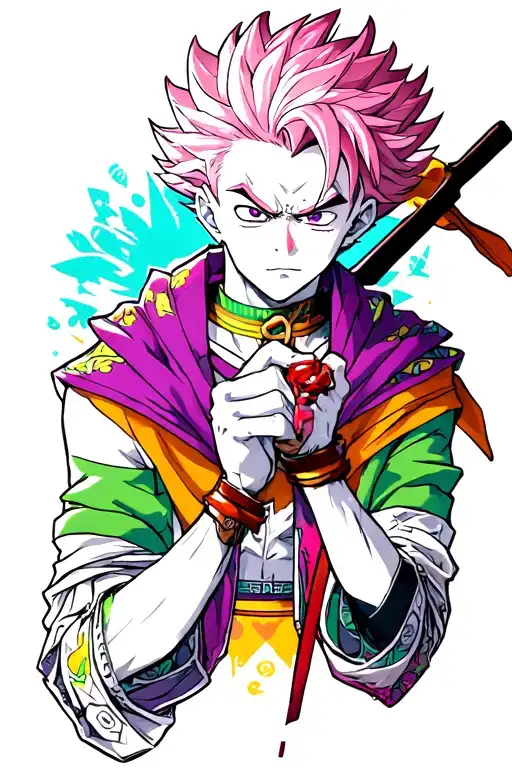 Hisoka hunter x hunter tattoo design idea