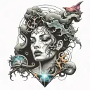 calm control chaos tattoo design idea