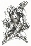 mass effect reaper tattoo design idea