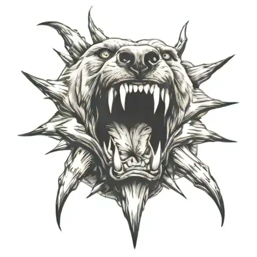 bear claw marks tattoo design idea