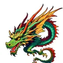 flying dragon tattoo tattoo design idea