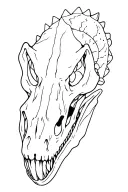 spinosaurus skull tattoo design idea