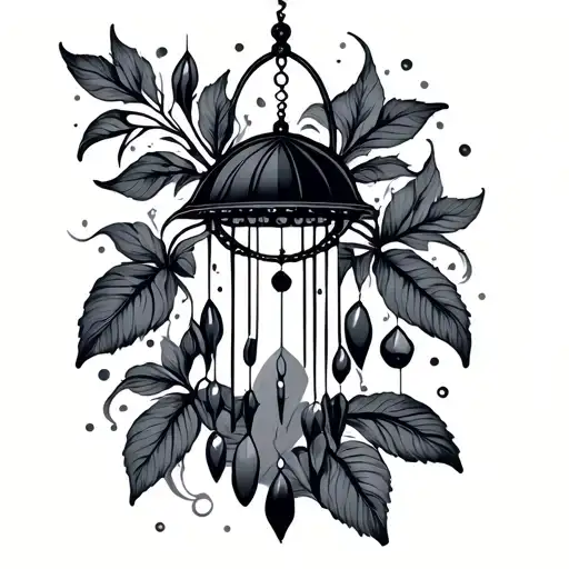 Windchime tattoo design idea