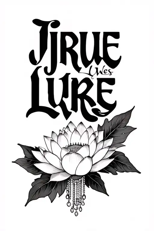 "Jrue Luke Wes" lotus flowers Mandela style line work light dainty dangling jewelry linework tattoo design idea