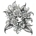 nyx tattoo design idea