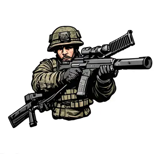 Army tattoo design idea