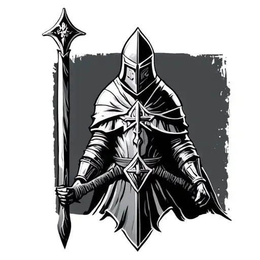 Knight Templar tattoo design idea