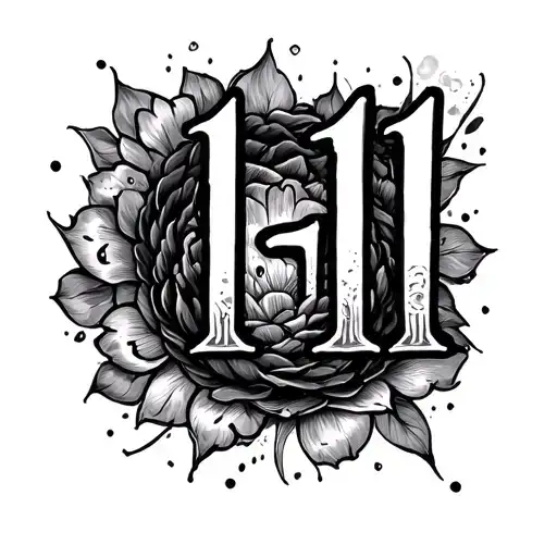 11:11 wish written tattoo design idea