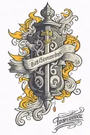 scripture verses flowing tattoo design idea