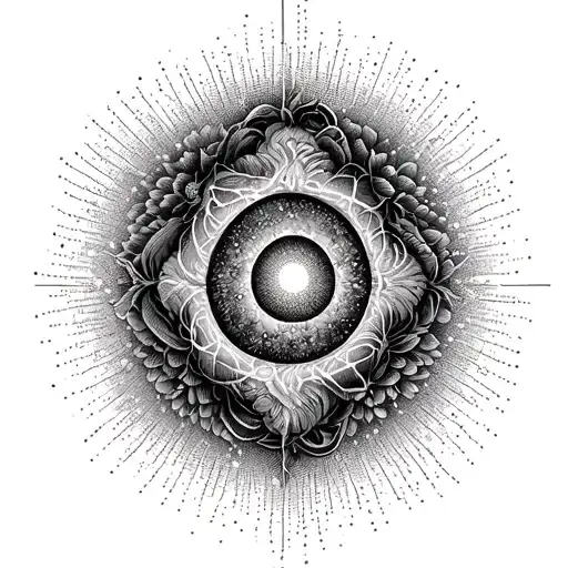 quantum Consciousness, superpasition, 5th dementinal tattoo design idea