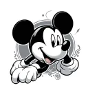 mickey mouse barco tattoo design idea