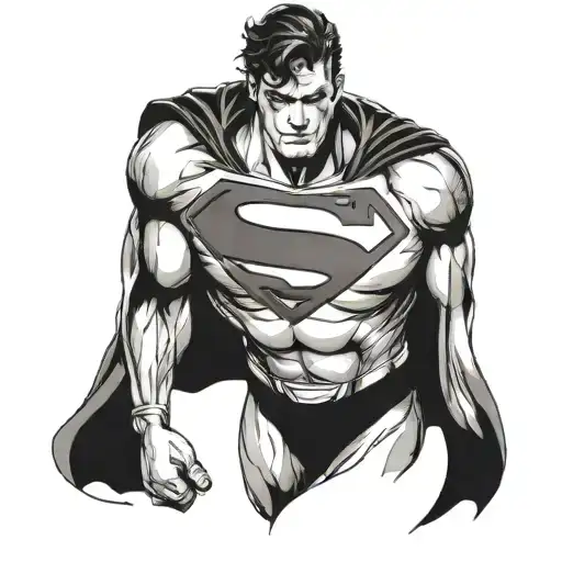 superman arm tat tattoo design idea