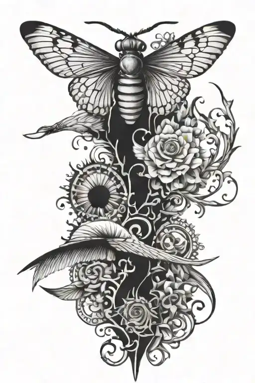 curiosity tattoo design idea