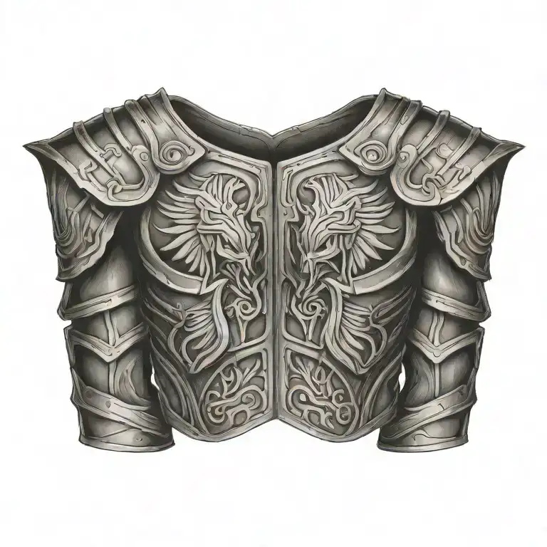 spartan armor on chest piece tattoo tattoo design idea