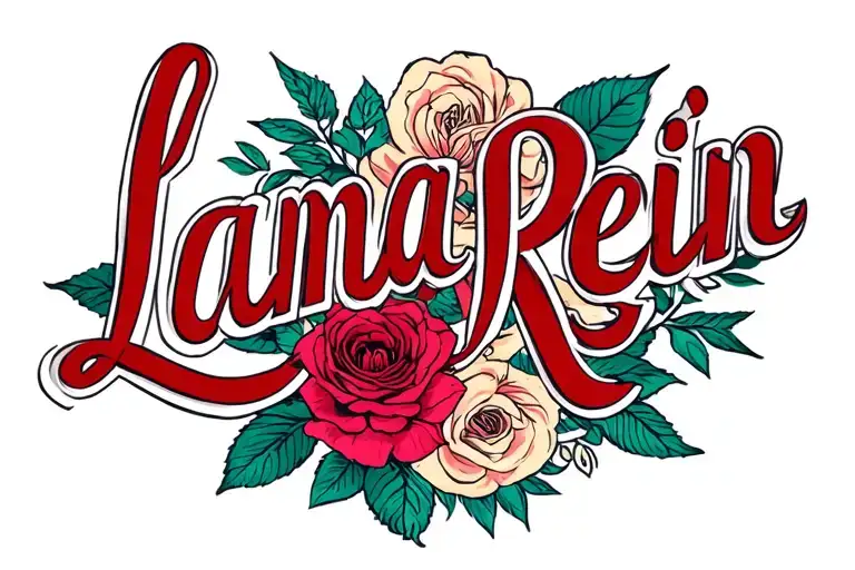 "Lana Rein" Sexy Slut tattoo design idea