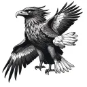 Wedge Tailed Eagle tattoo design idea