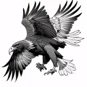 Wedge Tailed Eagle tattoo design idea