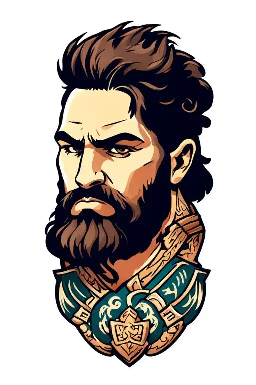 Scottish warrior tattoo design idea