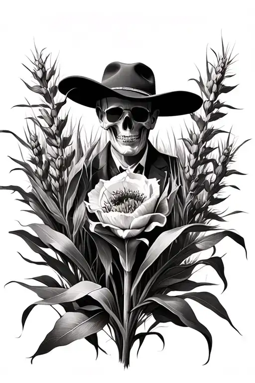 Cornfield tattoo design idea