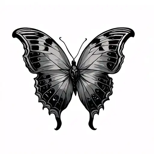 morpho Menelaus tattoo design idea