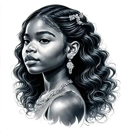 Blue Ivy tattoo design idea