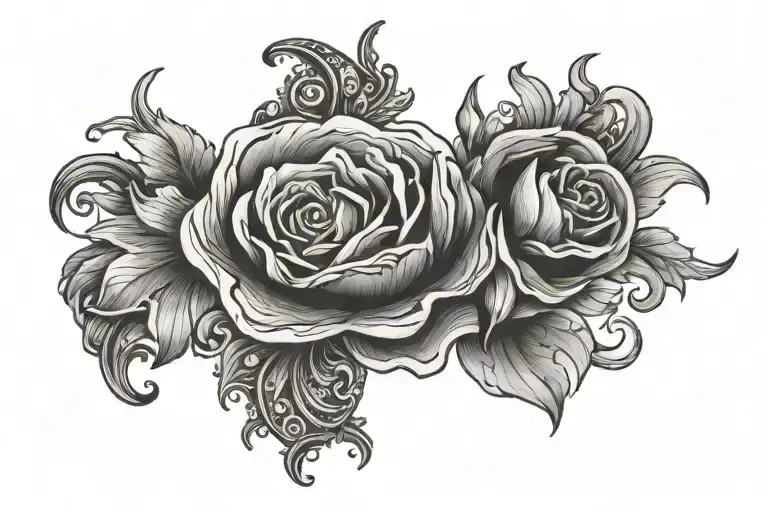 Oil tattoo design idea