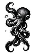 octopus wrapped tattoo design idea