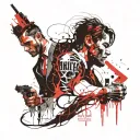 Jekyll and Hyde tattoo design idea