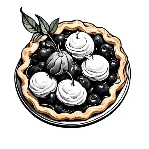 Make a pie tattoo design idea