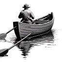Rowing Boat tattoo design idea