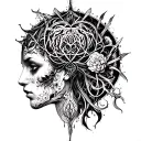 arcane intellect blackwork tattoo tattoo design idea