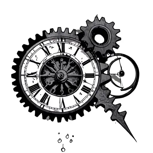 1. Clock Gears & Sundial (Upper Bicep)Represents time, fate, and inner mechanics of the human mindCould blend gears  tattoo design idea