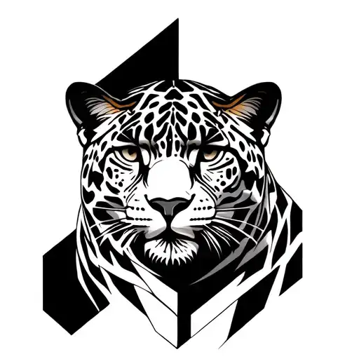 jaguar emerging tattoo design idea