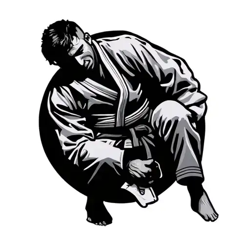 Brazilian jiu jitsu tattoo design idea