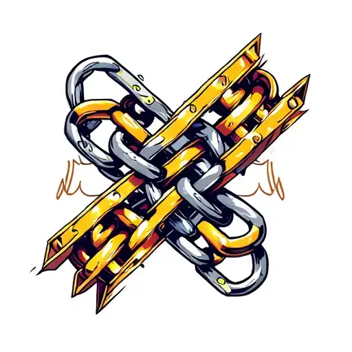 Kurapika's Judgement Chain tattoo design idea