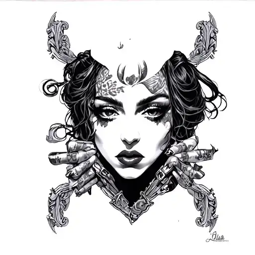 slut gangbang slave tattoo design idea