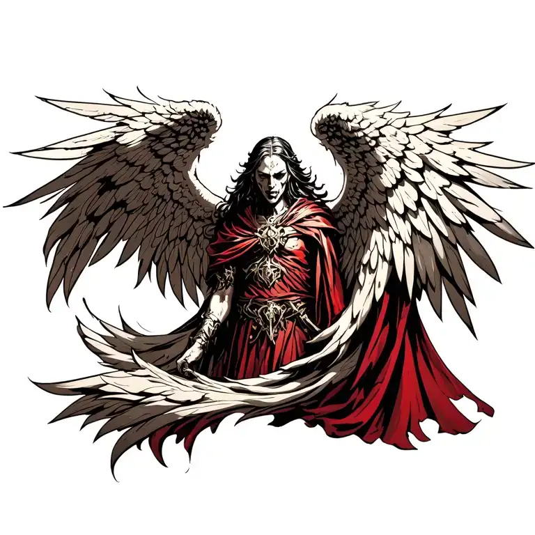 archangel uriel tattoo design idea