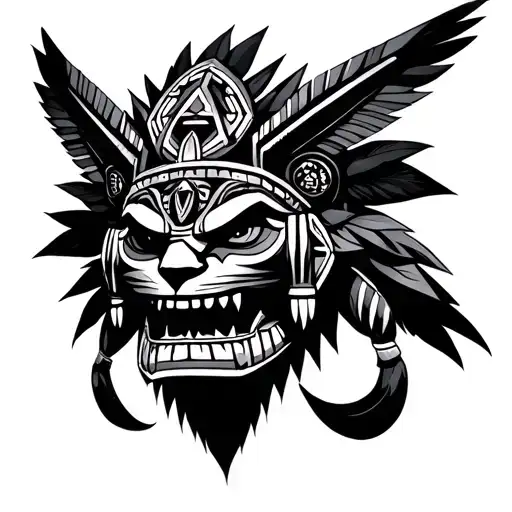 Tezcatlipoca tattoo design idea