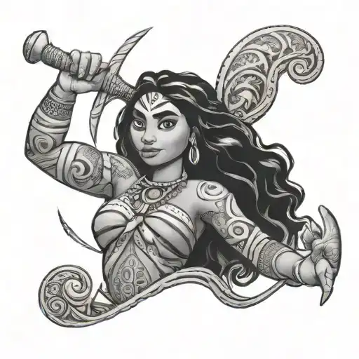 maui, Moana, sister of Disney's Moana tattoo design idea