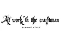 "At work, the craftsman" tattoo design idea
