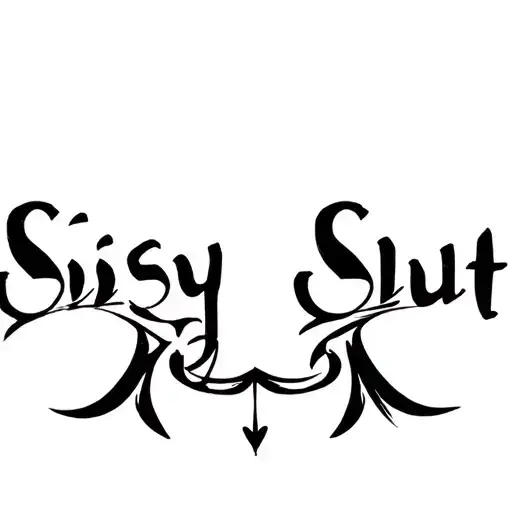 "Sissy Slut" "submissive" "slave" tattoo design idea