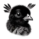 children's chick tattoo design idea