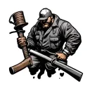 Lineman tattoo design idea