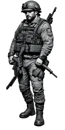 military police outdoors tattoo design idea