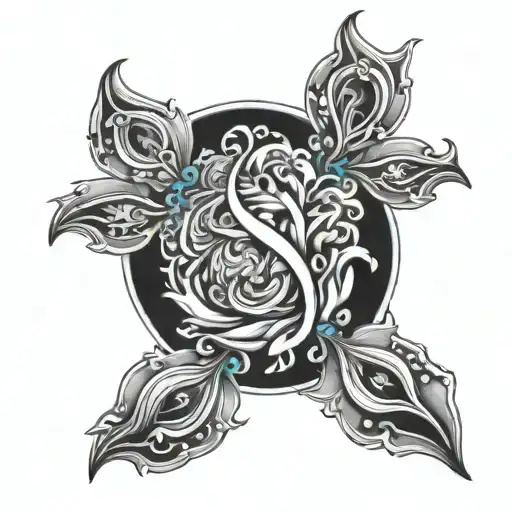 Ovarian Cancer tattoo design idea