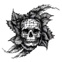 brick tattoo design idea